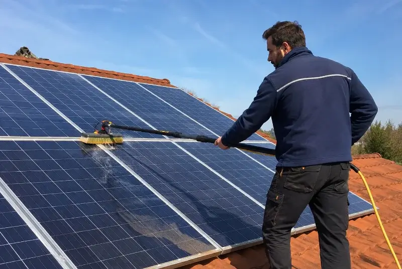 Nettoyage et entretien de panneaux solaires à Saint-Marsal